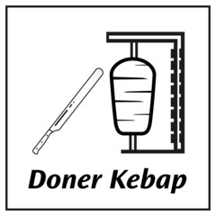 doner kebab vector icon work