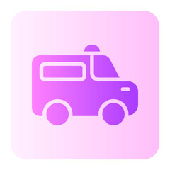 Ambulance gradient icon