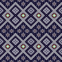 Geometric floral ethnic patterns. Aztec fabric carpet mandala ornament boho chevron textile decoration wallpaper. Tribal turkey African traditional embroidery oriental vector illustrations background 