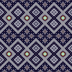 Geometric floral ethnic patterns. Aztec fabric carpet mandala ornament boho chevron textile decoration wallpaper. Tribal turkey African traditional embroidery oriental vector illustrations background 