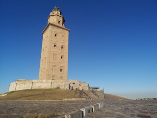 lighthouse in the town of island country