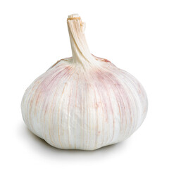 Garlic, raw garlic isolated on white background.