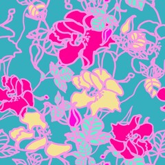 Fototapeta premium seamless floral pattern