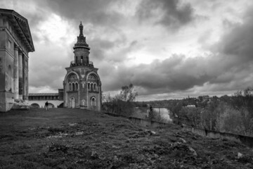 Ancient monasteries of the old town of Torzhok. Tver region. Russia.