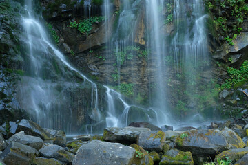 Dardagna waterfalls  in Emilia-Romagna, Italy