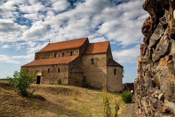 Fototapeta na wymiar Fortified church in Cisnadioara, Transylvania, Romania