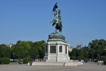 Erzherzog Karl Denkmal Heldenplatz Wien Österreich, 11.08.2013