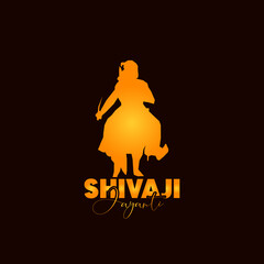 Vector Illustration of Chhatrapati Shivaji Jayanti.