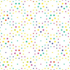 Funny colorful small dot circle pattern design. Vector illustration