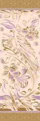 Fototapeta na wymiar decorative beautiful flower design with light background
