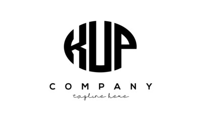 KUP three Letters creative circle logo design