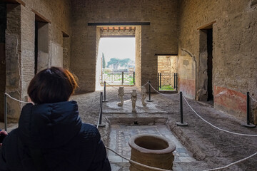 Pompeii Naples Italy, together with Herculaneum and many nearby villas (for example in Boscoreale,...