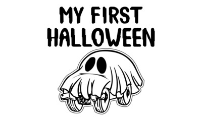 My first Halloween, Personalized, My 1st Halloween, web , Baby's 1st Halloween, First Halloween, Baby grow, Bodysuit, Custom Halloween, ghost, Bat, Pumpkin, 1st