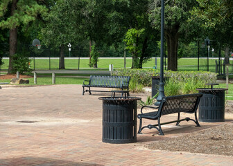 benches in the park