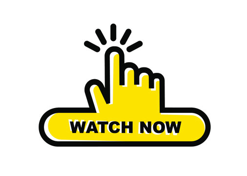 Watch Now Button On White Background	