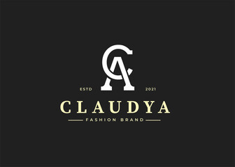 Initial c a letter logo design template, Vector illustrations