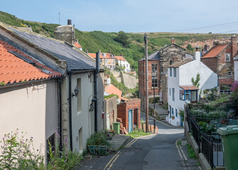 Staithes picturesque coastal village, Yorkshire, England.