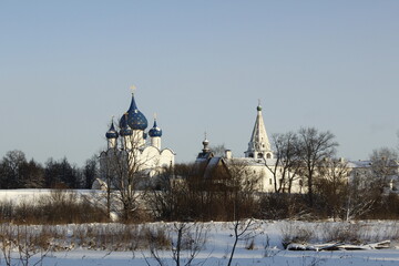 View on the Suzdal Kremlin, Suzdal, Russia - obrazy, fototapety, plakaty