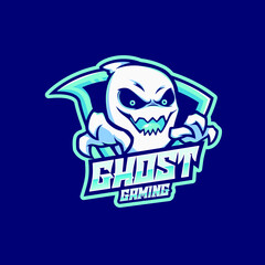 Ghost Gaming Esport Mascot Logo