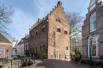 Foto op Canvas The Tinnenburg House is a monumental building in the Dutch city of Amersfoort, Utrecht province, The Netherlands © Holland-PhotostockNL
