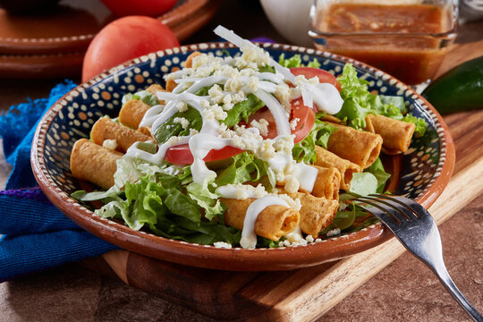 flautas de pollo