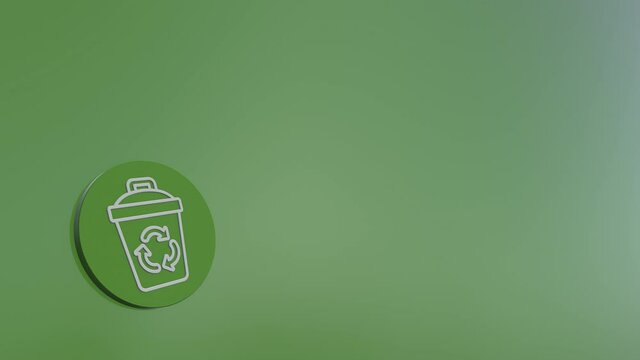 Ecological Green Energy Icons Concept Green Recycle