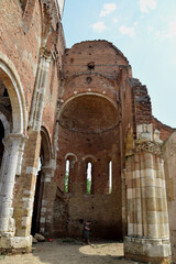 Araca Serbia Abandoned Monastery in the plain