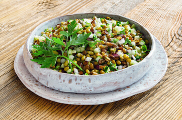pulses and vegetables salad