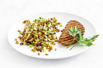 pulses and vegetables salad