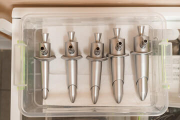Reusable instruments for proctology. F.O. ring anoscopes lighting