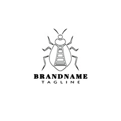 insects cartoon logo icon design template illustration