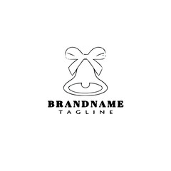 bell for christmas or wedding logo icon design template vector illustration