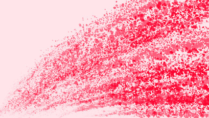 Red and Pink Watercolor Splashes Background