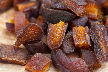 sliced dried apricots, dried naturally