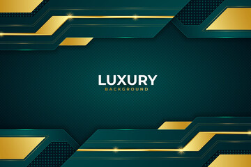 Modern futuristic geometric golden gaming background with Abstract sport banner. Creative  technology concept vector design template for game and web banner © akshazu