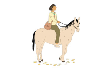Man sitting on horse © Lynne Hardy