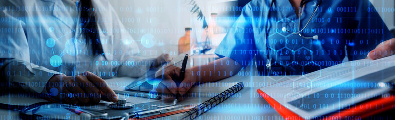 Concept fight against virus covid-19 corona virus, doctor or scientist in laboratory holding a...