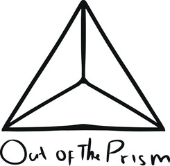 Amazing prism logo line art. Editable vector file for your brand, or all of your graphic needs.