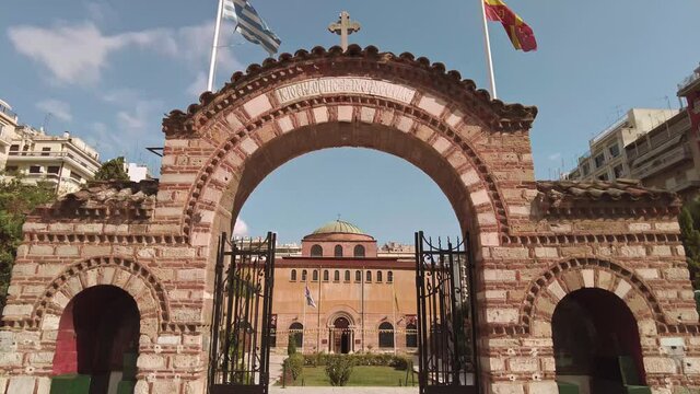 Cathedral Church of Agia Sophia of Thessalonica, located in Thessaloniki city, Greece
