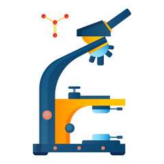 Chemical Laboratory Microscope Composition