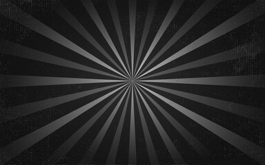 Vintage black rays. Retro burst grunge background.