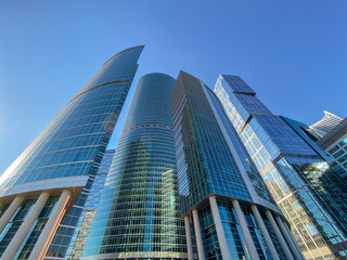 Fototapeta na wymiar Skyscrapers of Moscow City, Russia, Moscow