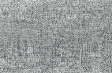 Vector fabric texture. Distressed texture of weaving fabric. Grunge background. Abstract halftone vector illustration. Overlay to create interesting effect and depth. Black isolated on white. EPS10.