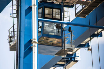 Giant Quay Crane on the port yard 