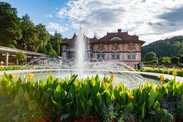 Fountain in spa town Luhačovice 
