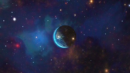 Fototapeta na wymiar Planet Earth Seen From Space
