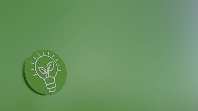 Ecological Green Energy Icons Concept Green Energy