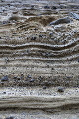 한국, 제주도, 배경, Background, 화강석, 퇴적층, 층층이 쌓이다