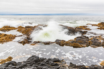 Thor's Well on the Oregon coast.