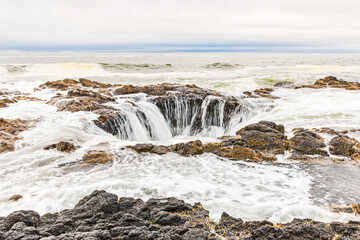Thor's Well on the Oregon coast.